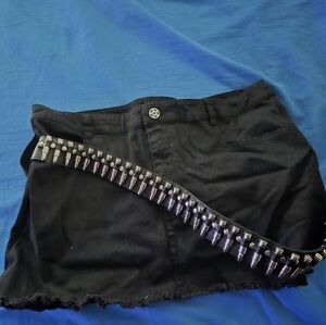 Dolls Kill Black Skirt with Studded Detail